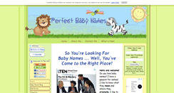 Desktop Screenshot of perfect-baby-names.com